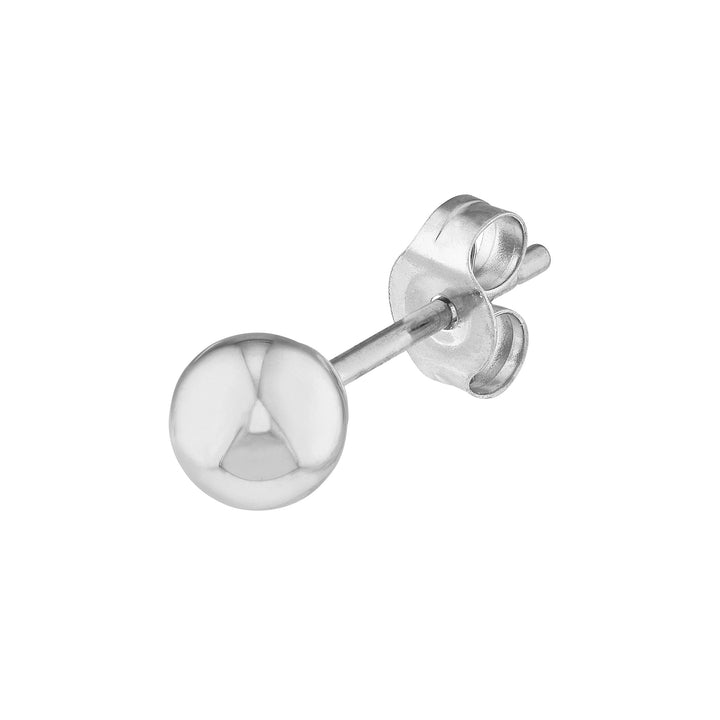 4mm Polished Ball Stud Earrings