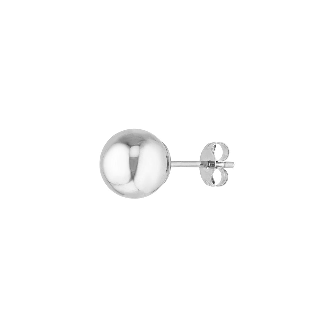 7mm Polished Ball Stud Earrings