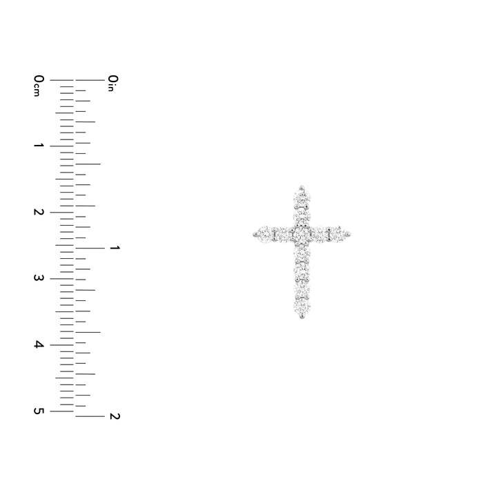 Diamond Cross Pendant (3/4tcw)