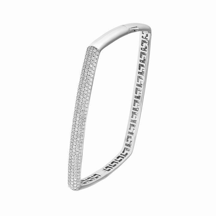 Pave Diamond Square Bangle