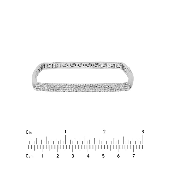 Pave Diamond Square Bangle